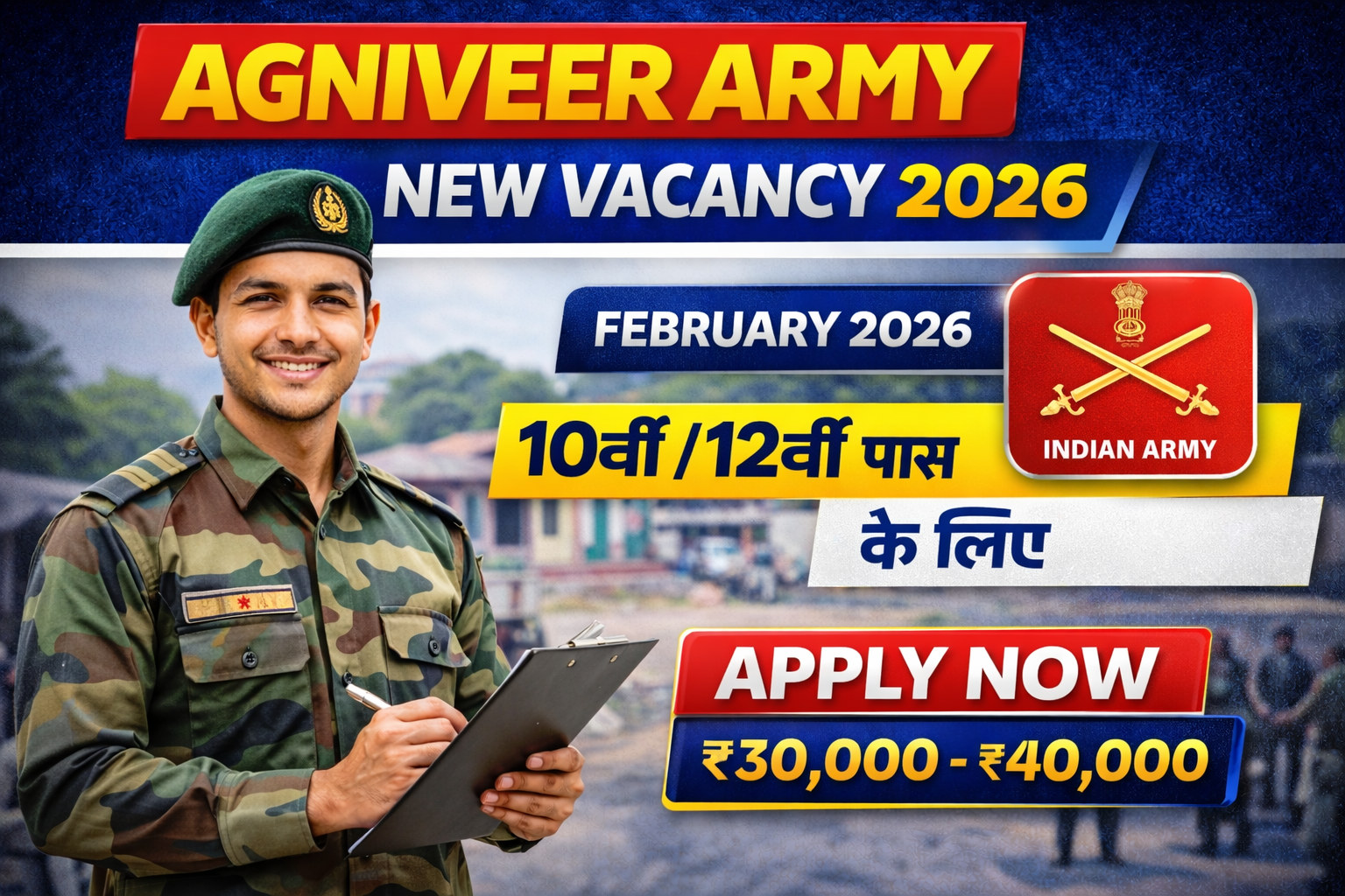 Agniveer Army New Vacancy 2026 – New Recruitment Date Eligibility Salary & Apply Process